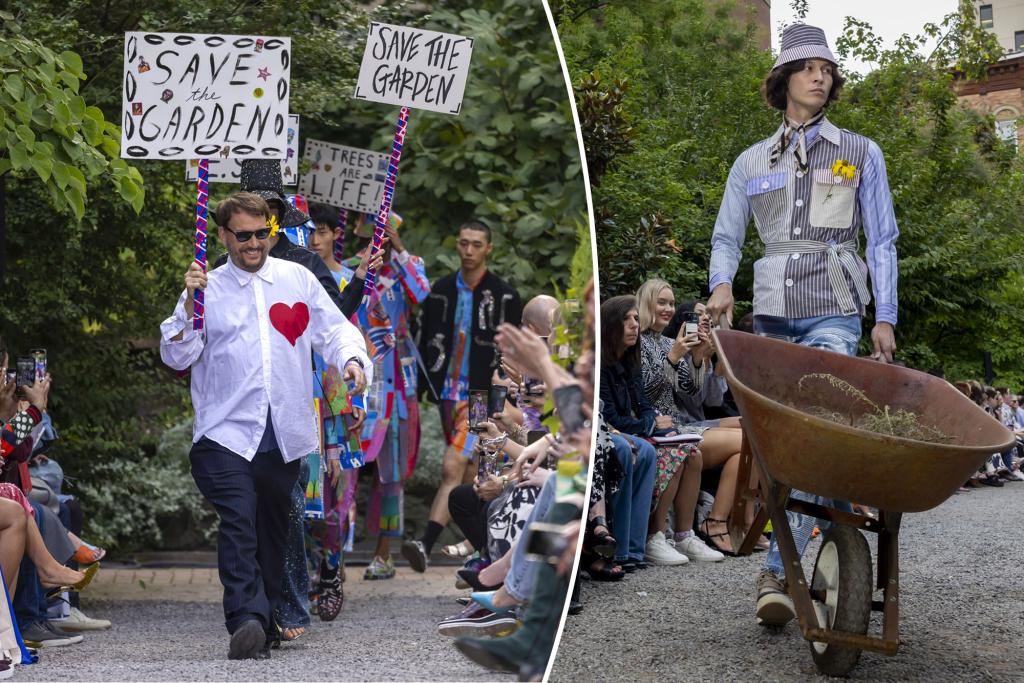 NYC's Endangered Elizabeth Street Garden Hosts Protest-Themed Libertine NYFW Show: 'Hopefully It's Not Too Late'