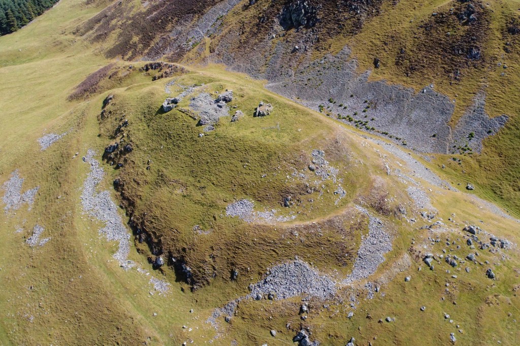 The ruins of Tinnis Castle